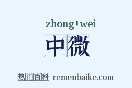 中微是什么意思的图片